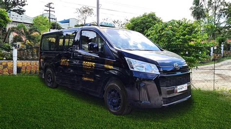 premium taxi cebu|A Cebu taxi operator is using Toyota Hiace Commuter .